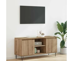 TV staliukas Televizoriaus spintelė 104 x 35 x 50 cm Amatininkų ąžuolas
