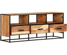 TV staliukas Televizoriaus spintelė, 110x30x45cm, akacijos medienos masyvas