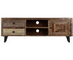 TV staliukas Televizoriaus spintelė, 118x30x40cm, mango medienos masyvas