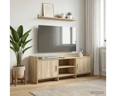 TV staliukas Televizoriaus spintelė 130 x 33 x 47 cm Sonoma ąžuolas