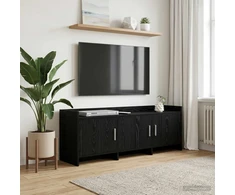 TV staliukas Televizoriaus spintelė 130 x 33 x 47 cm Juodojo ąžuolo