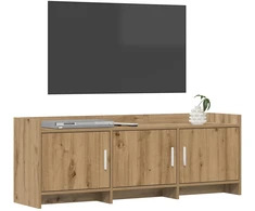 TV staliukas Televizoriaus spintelė 130 x 33 x 47 cm Artisano ąžuolo