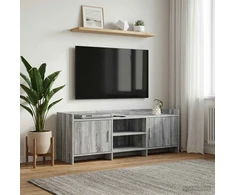 TV staliukas Televizoriaus spintelė 130 x 33 x 47 cm Pilka Sonoma