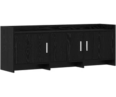 TV staliukas Televizoriaus spintelė 130 x 33 x 47 cm Juodojo ąžuolo