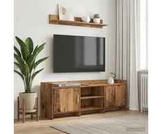 TV staliukas Televizoriaus spintelė 130 x 33 x 47 cm Sendintos medienos