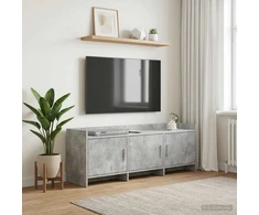 TV staliukas Televizoriaus spintelė 130 x 33 x 47 cm Betono pilka