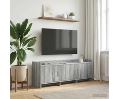 TV staliukas Televizoriaus spintelė 130 x 33 x 47 cm Pilka Sonoma