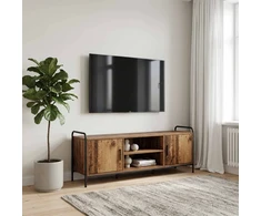 TV staliukas Televizoriaus spintelė 133 x 33 x 50 cm Sendintos medienos