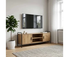 TV staliukas Televizoriaus spintelė 133 x 33 x 50 cm Artisano ąžuolo