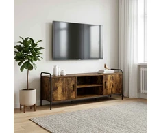 TV staliukas Televizoriaus spintelė 133 x 33 x 50 cm Dūminio ąžuolo