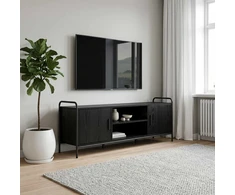TV staliukas Televizoriaus spintelė 133 x 33 x 50 cm Juodojo ąžuolo