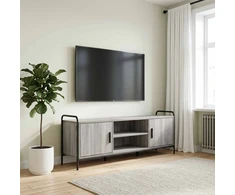 TV staliukas Televizoriaus spintelė 133 x 33 x 50 cm Pilka Sonoma