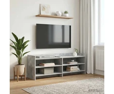 TV staliukas Televizoriaus spintelė 135 x 33 x 47 cm Betono pilka