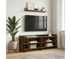 TV staliukas Televizoriaus spintelė 135 x 33 x 47 cm Dūminio ąžuolo