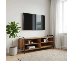 TV staliukas Televizoriaus spintelė 140 x 39,5 x 50 cm Sendintos medienos