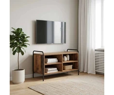 TV staliukas Televizoriaus spintelė 140 x 39,5 x 50 cm Sendintos medienos