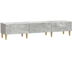 TV staliukas Televizoriaus spintelė 147 x 34,5 x 30 cm Betono pilka