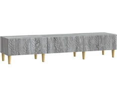 TV staliukas Televizoriaus spintelė 147 x 34,5 x 30 cm Pilka Sonoma