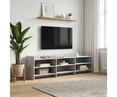 TV staliukas Televizoriaus spintelė 168 x 33 x 47 cm Betono pilka