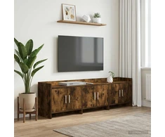 TV staliukas Televizoriaus spintelė 168 x 33 x 47 cm Dūminio ąžuolo
