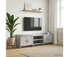 TV staliukas Televizoriaus spintelė 168 x 33 x 47 cm Betono pilka
