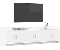TV staliukas Televizoriaus spintelė 168 x 33 x 47 cm Balta Apdirbta mediena
