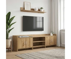 TV staliukas Televizoriaus spintelė 168 x 33 x 47 cm Artisano ąžuolo