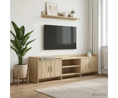 TV staliukas Televizoriaus spintelė 168 x 33 x 47 cm Sonoma ąžuolas
