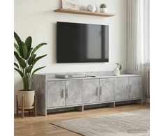 TV staliukas Televizoriaus spintelė 168 x 33 x 47 cm Betono pilka