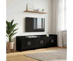 TV staliukas Televizoriaus spintelė 168 x 33 x 47 cm Juodojo ąžuolo