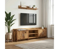 TV staliukas Televizoriaus spintelė 168 x 33 x 47 cm Sendintos medienos