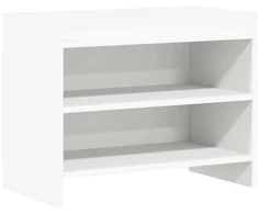 TV staliukas Televizoriaus spintelė 60 x 33 x 47 cm Balta Apdirbta mediena