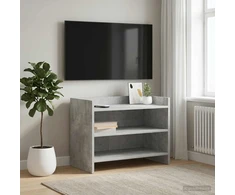 TV staliukas Televizoriaus spintelė 60 x 33 x 47 cm Betono pilka