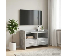 TV staliukas Televizoriaus spintelė 71,5 x 33 x 47 cm Betono pilka