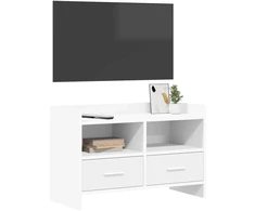 TV staliukas Televizoriaus spintelė 71,5 x 33 x 47 cm Balta Apdirbta mediena