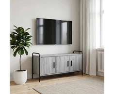 TV staliukas Televizoriaus spintelė 79,5 x 33 x 50 cm Pilka Sonoma