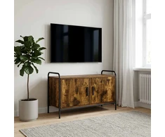 TV staliukas Televizoriaus spintelė 79,5 x 33 x 50 cm Dūminio ąžuolo