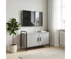TV staliukas Televizoriaus spintelė 79,5 x 33 x 50 cm Pilka Sonoma