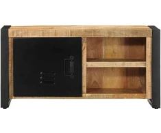 TV staliukas televizoriaus spintelė 80x30x40 cm Masyvus Rough Wood Mango