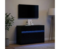 TV staliukas Televizoriaus spintelė 91 x 34 x 61 cm Juodojo ąžuolo