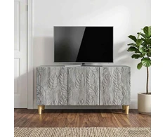 TV staliukas Televizoriaus spintelė 99 x 34,5 x 50 cm Pilka Sonoma