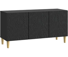 TV staliukas Televizoriaus spintelė 99 x 34,5 x 50 cm Juoda Apdirbta mediena