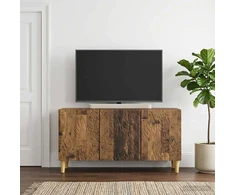 TV staliukas Televizoriaus spintelė 99 x 34,5 x 50 cm Sendintos medienos