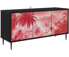 TV staliukas Televizoriaus spintelė AACHEN 102 x 33 x 51 cm Juodojo ąžuolo