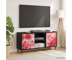 TV staliukas Televizoriaus spintelė AACHEN 102 x 33 x 51 cm Juodojo ąžuolo
