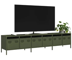 TV staliukas Televizoriaus spintelė, alyvuogių, 202x39x43,5cm, plienas