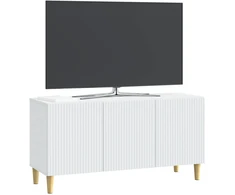 TV staliukas Televizoriaus spintelė Balta 99 x 34,5 x 50 cm Apdirbta mediena
