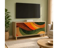 TV staliukas Televizoriaus spintelė BONN 102 x 33 x 50 cm Sonoma ąžuolo