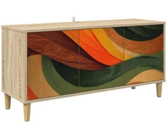 TV staliukas Televizoriaus spintelė BONN 102 x 33 x 50 cm Sonoma ąžuolo