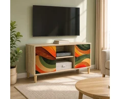 TV staliukas Televizoriaus spintelė BONN 102 x 33 x 50 cm Sonoma ąžuolo